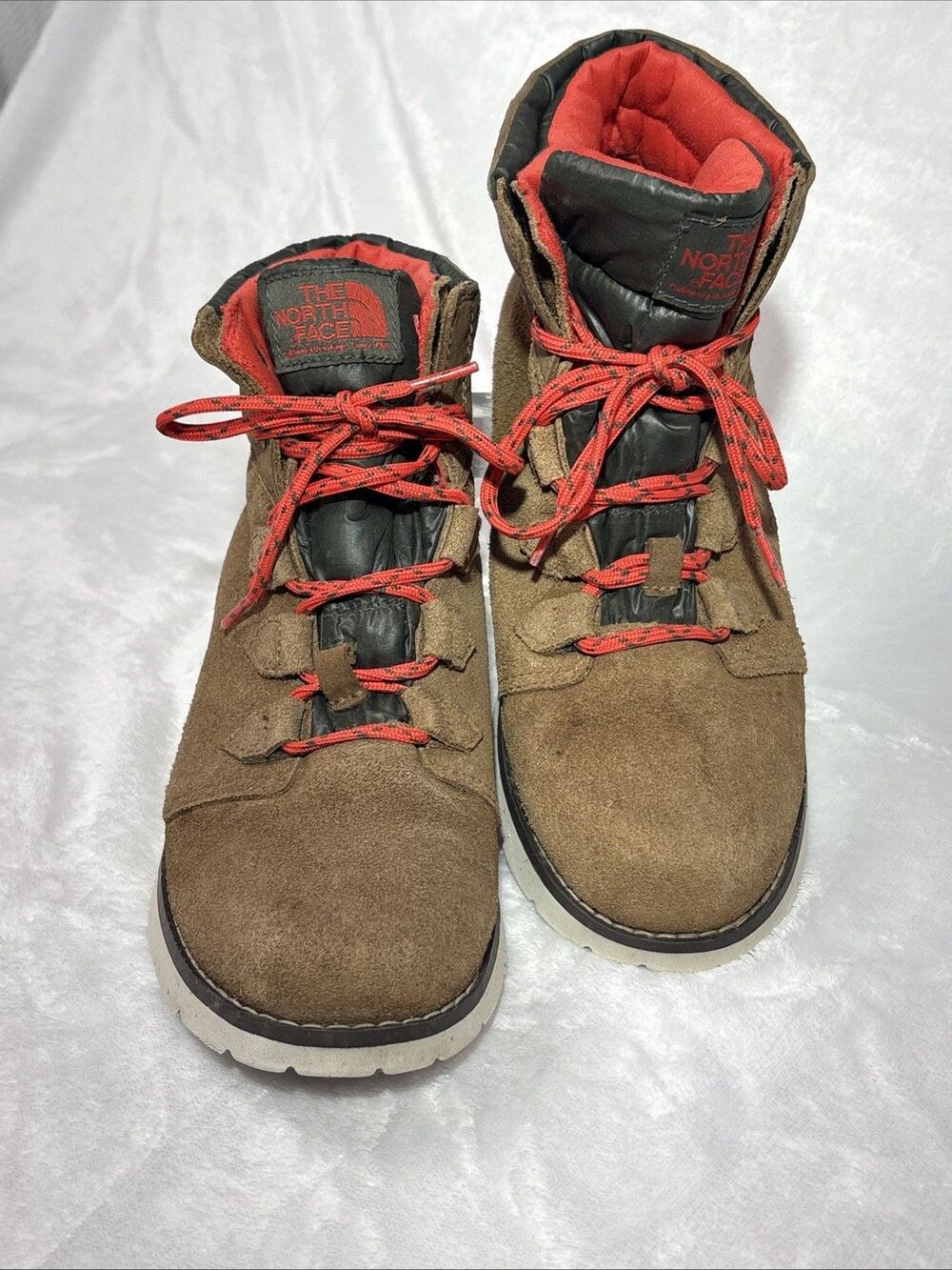 The North Face Boots HeatSeeker Women’s Sz 9 Brown Ballard Roll Down Insulated